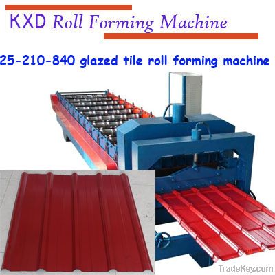 New type 820 glazed roofing tile roll forming machine in hebei China