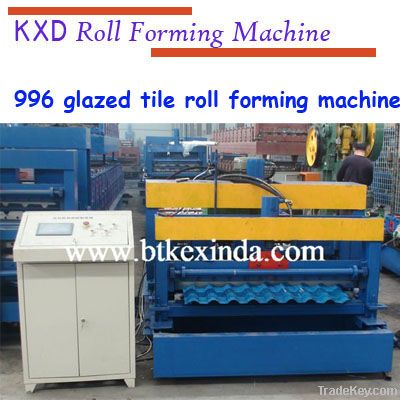 New type 735 corrugated glazed tile roll forming machine supplier in b