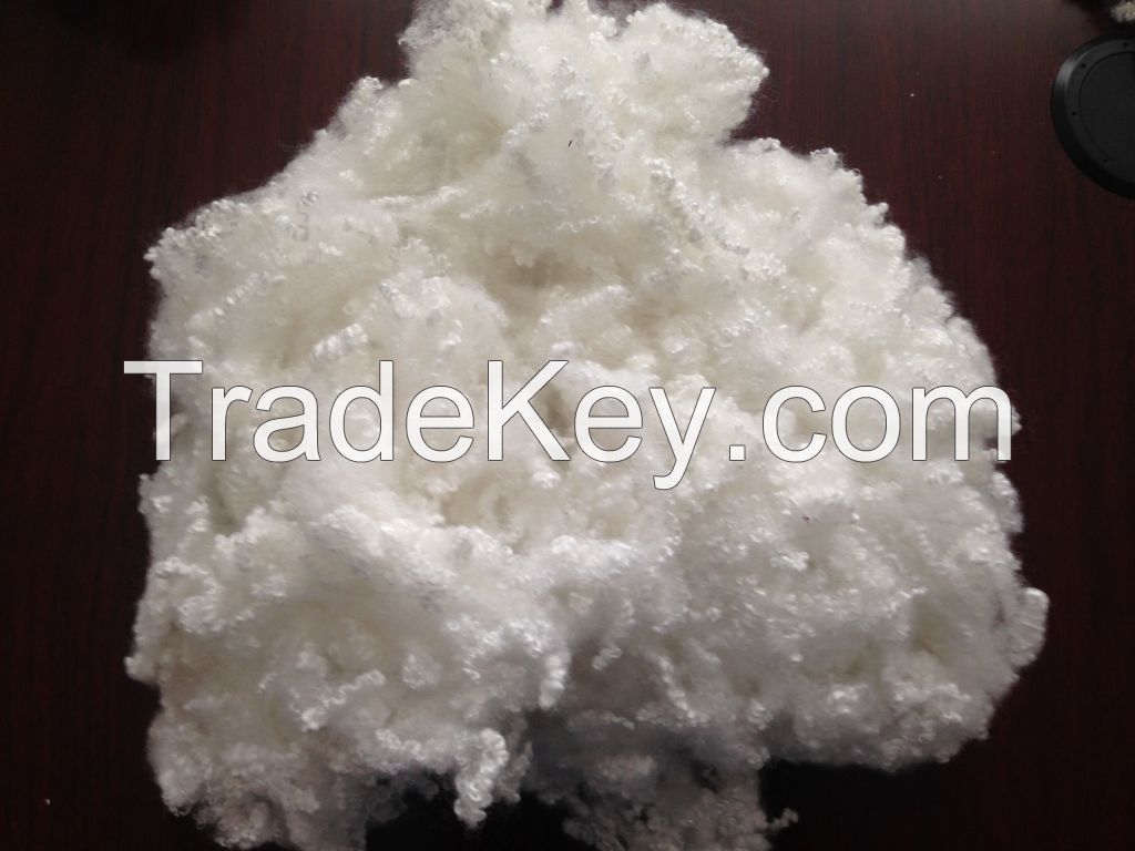 7D/15DX64MM hollow conjugated siliconized polyester staple fiber used for filling toy(HCS)