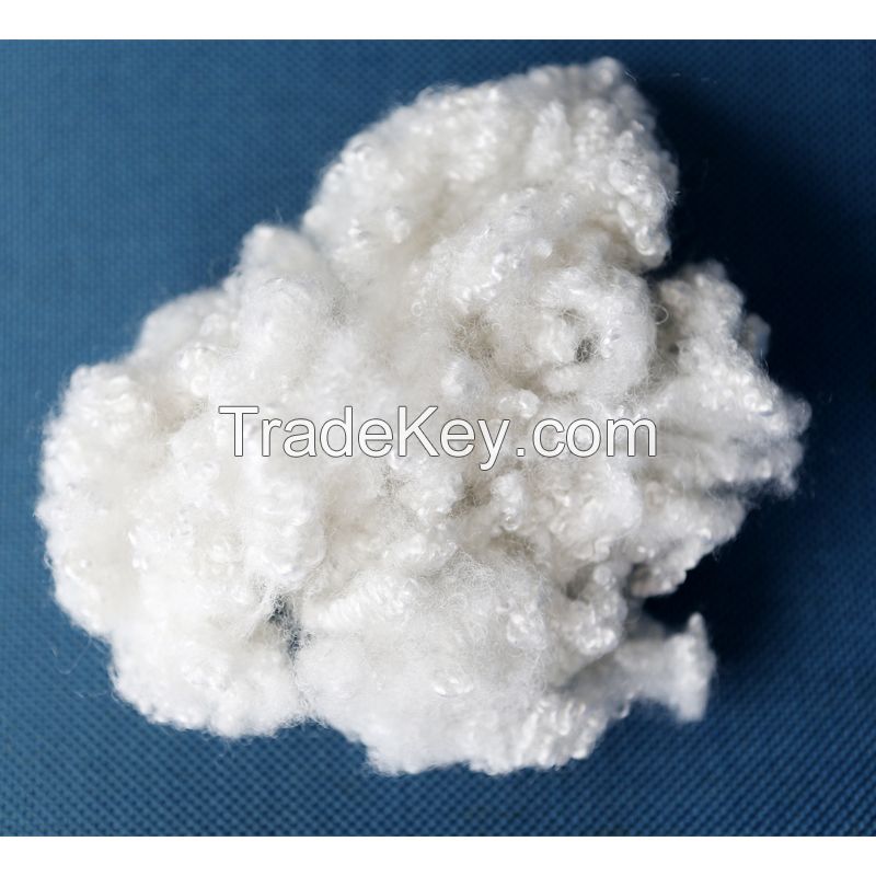 polyester fiber for filling pillows -hollow conjugated siliconized polyester fiber