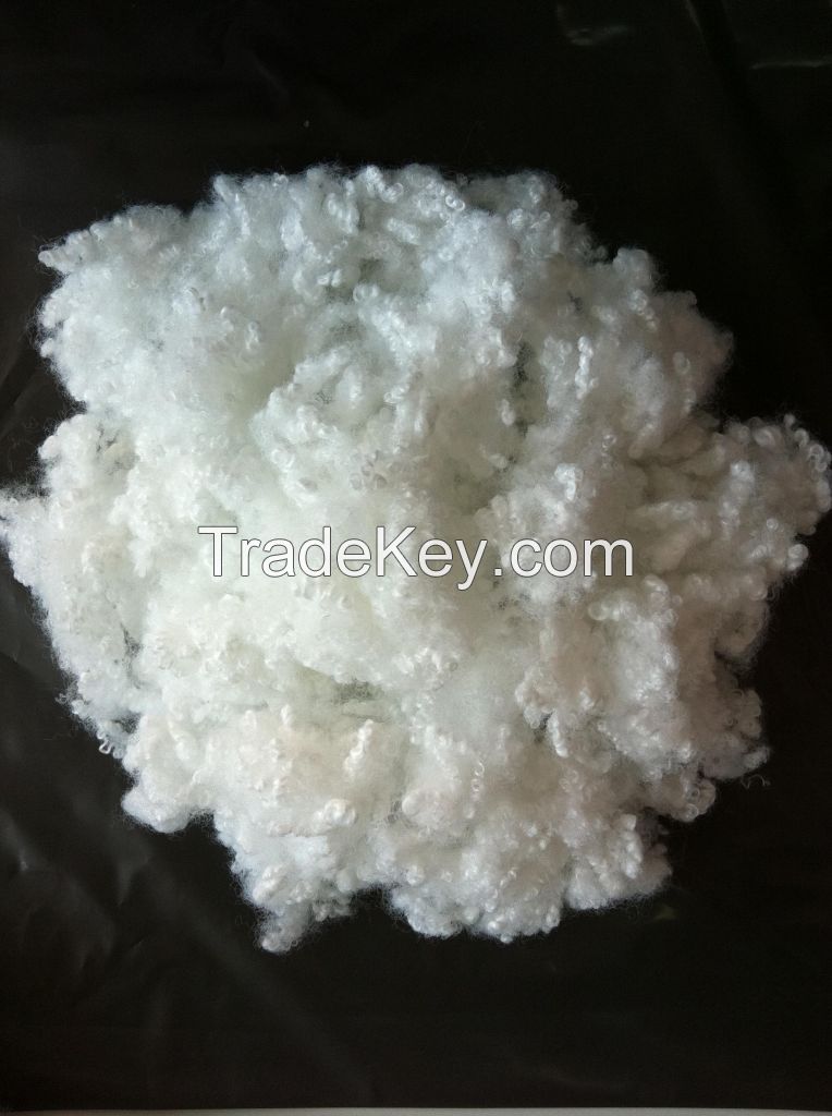polyester fill for cushions-hollow conjugated siliconized polyester fiber