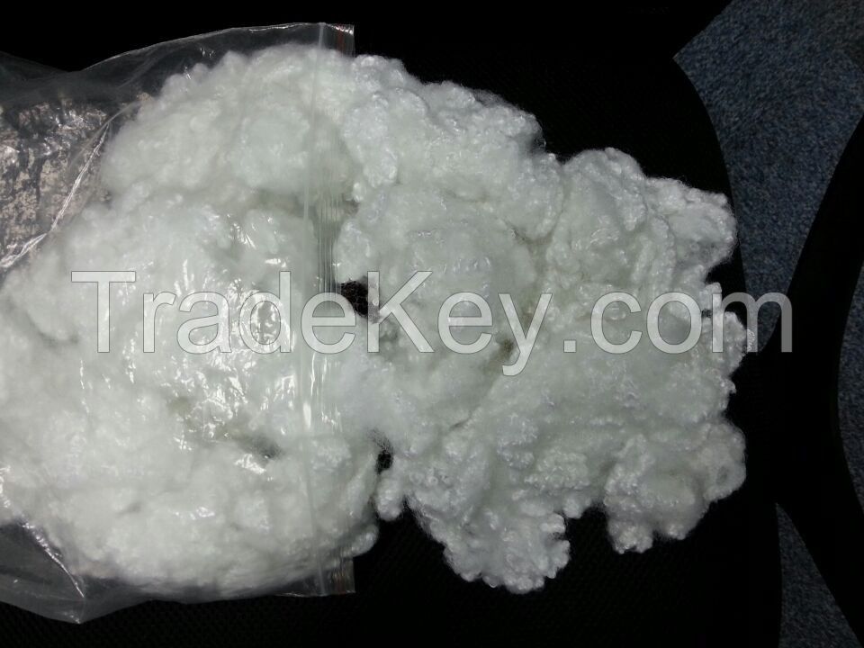 polyester fiber for filling pillows -hollow conjugated siliconized polyester fiber