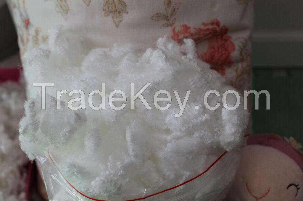 soft toys raw materials- wholesale polyester fiber fill -hollow conjugated polyester staple fiber