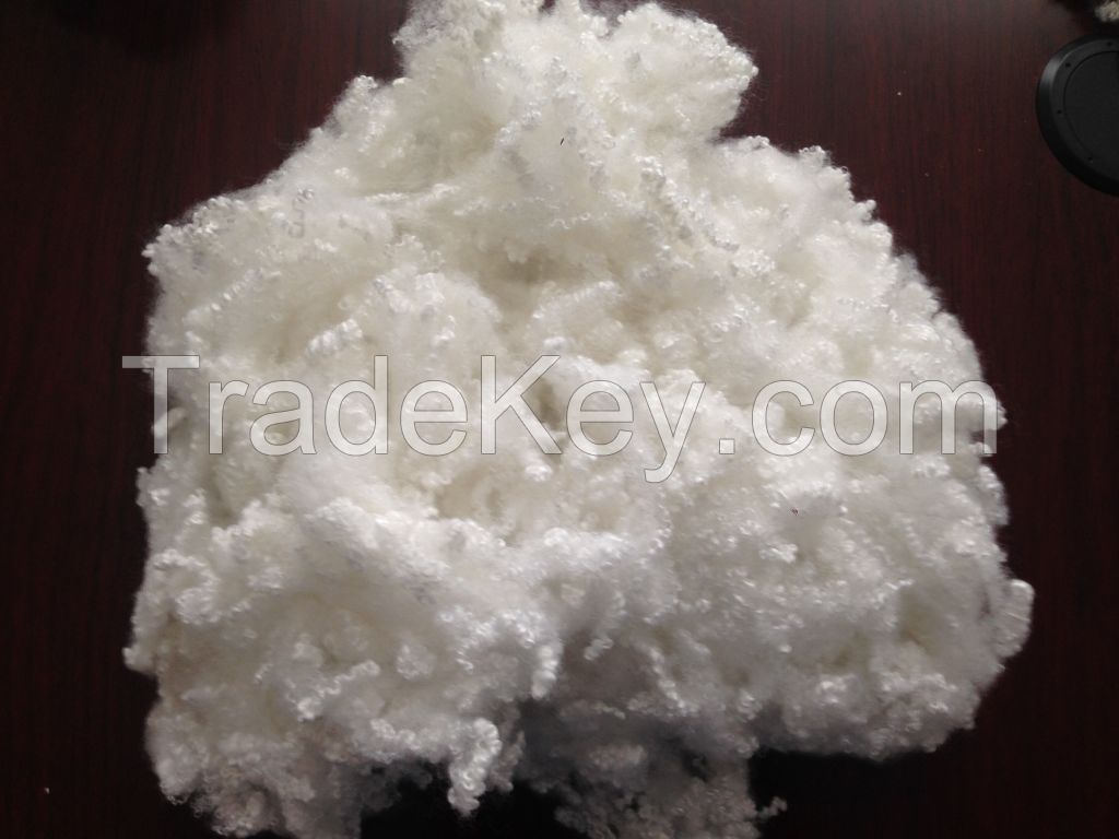 7d*64mm Virgin Hollow conjugated polyester staple fiber for filling - Wadding recycled polyester staple fiber with slick treated