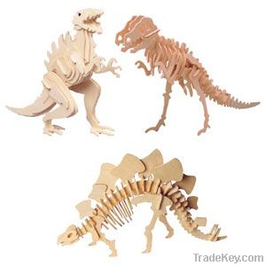 wooden puzzles dinosaur craft model construction kits