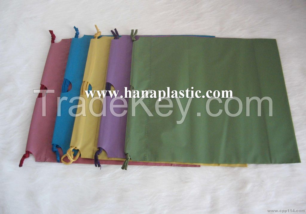 Drawstring plastic bag