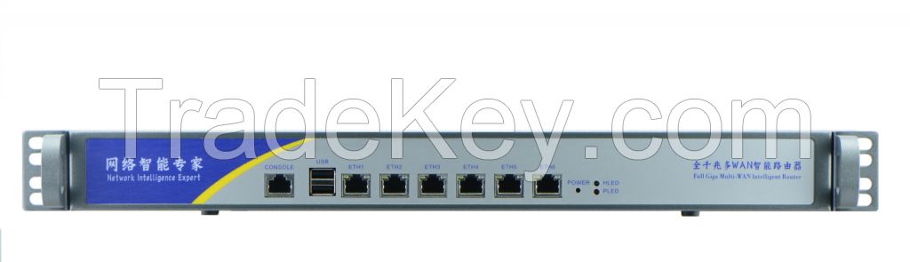 Atom D2550 firewall pc 1U 6 LAN rackmount  6*Intel 82538V GbE Panabit, WayOS no ram no storage