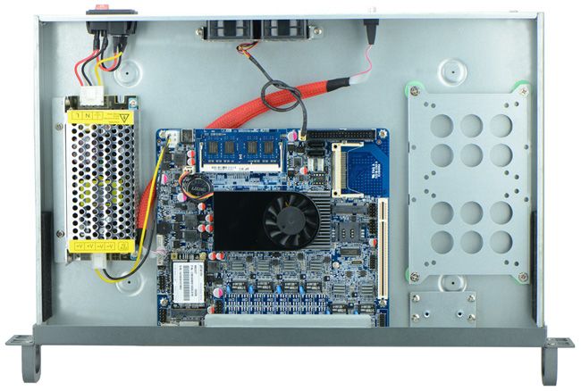 Atom D525 firewall server 1U 6 LAN rackmount Intel 82538V GbE excluding ram and storage