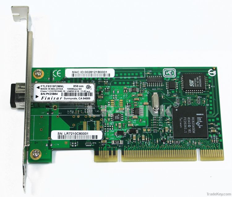 PCI 1000M Gigabit Ethernet Fiber Optical lan card NIC(LC Connector)