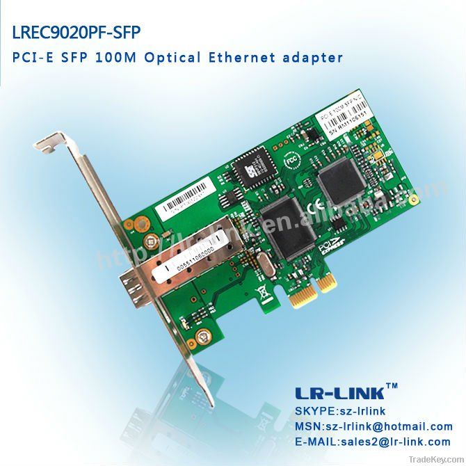VIA VT6105 PCI-E 100M fiber Optic ethernet SFP Internal netowrk card