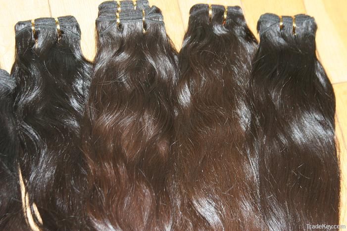 Hot sales unprocessed virgin brazilian hair weft in natural color