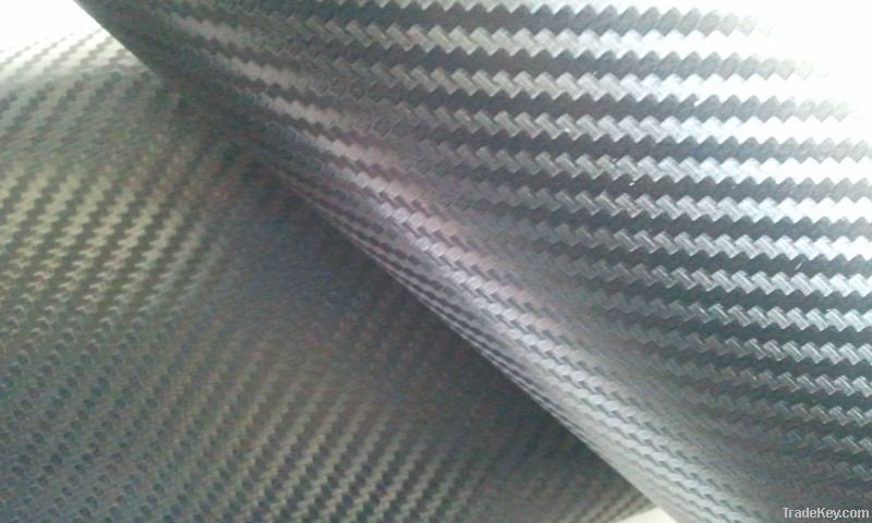 3D black carbon fiber vinyl air free bubbls size 1.52*30m high quality