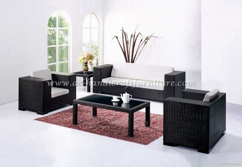 Poly rattan sofa set