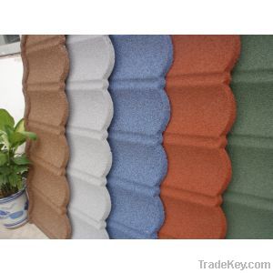 stone coated metal roof tile(colorful)