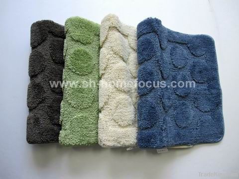 Microfiber Jacquard bath mat