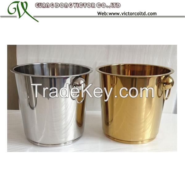 Stainless steel ice bucket