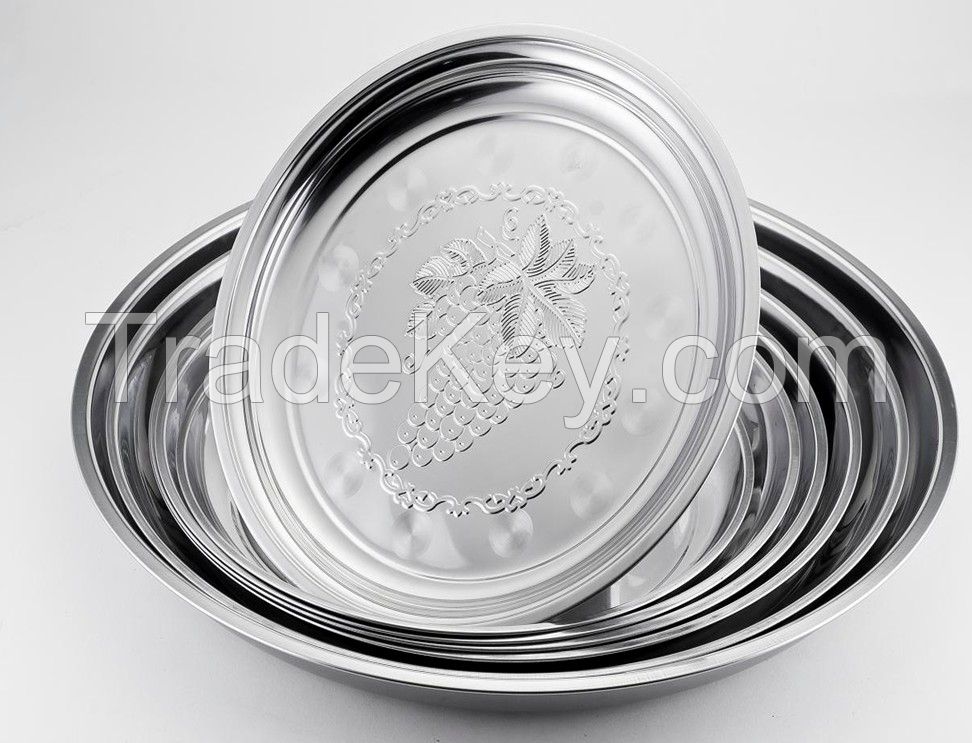 Large Stainless Steel big Tray