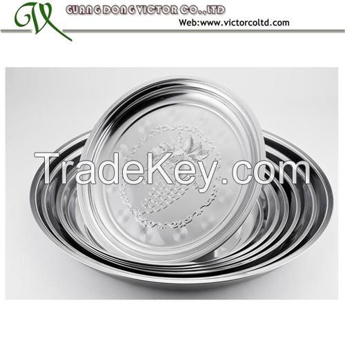 Large Stainless Steel big Tray