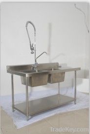 Manufacturer of restaurant kitchen stainless steel sink bench