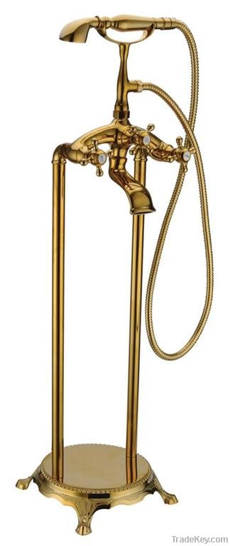 Archaize bathtub faucetï¼ŒGolden floor-type bathtub faucet