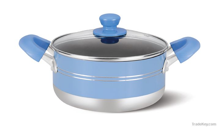 aluminum non stick stock pot