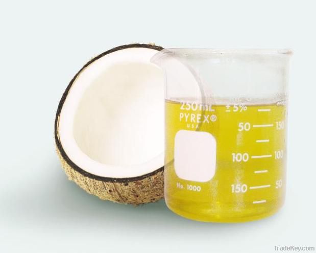 Refined and crude coconut oil