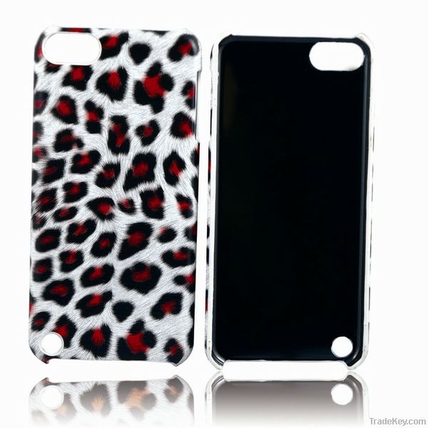 leopard printed hard shell case for ipod touch 5