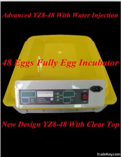 CE Approved Newest Small Automatic Egg Incubator YZ8-48