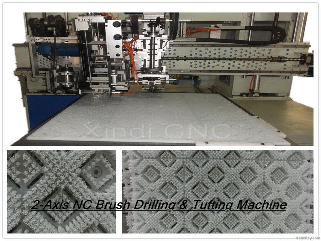 2-Axis NC Brush Drilling & Tufting Machine