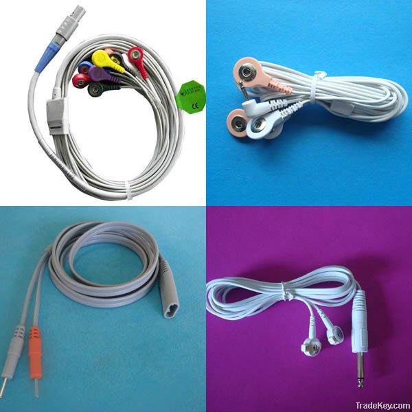 tens medical lead cable, new durable tens lead wire