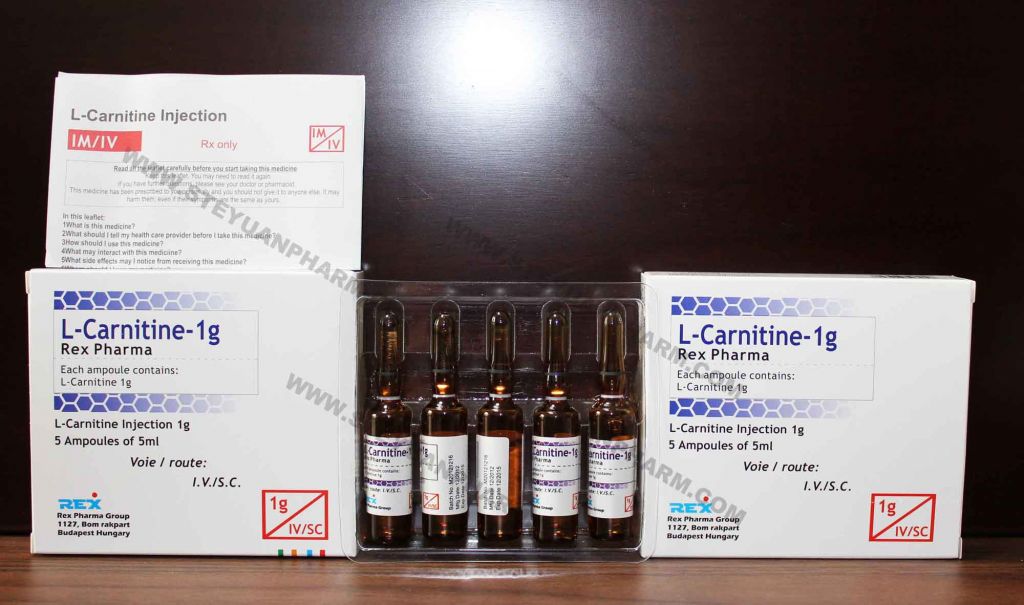 Slimming injection L-carnitine 500mg, 1g, 2g