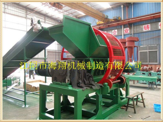 tire and rubber shredder machine