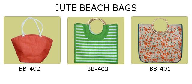 JUTE BEACH BAGS etc.