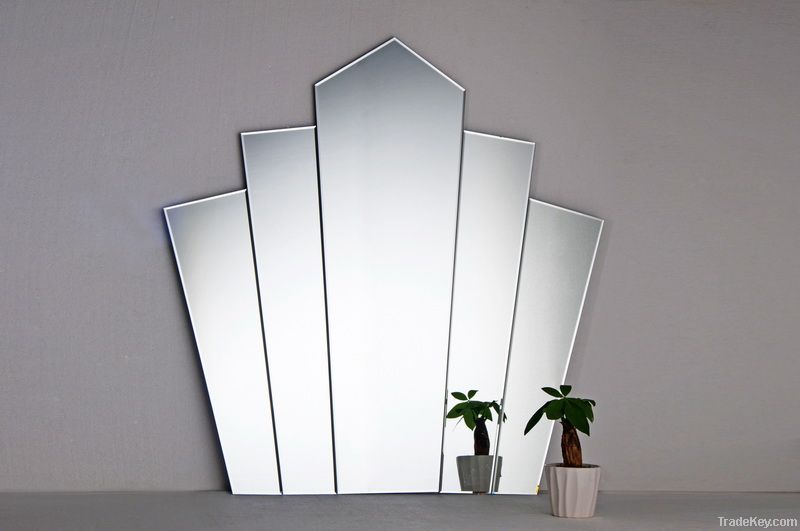 Art deco fantail mirror crown mirrors