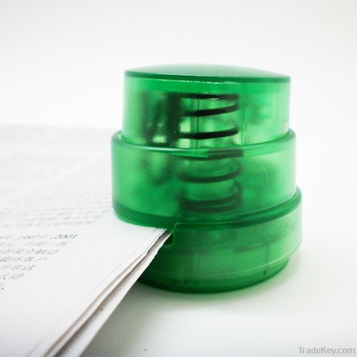 Green Eco-friendly No Clip Stapless Stapler