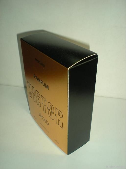 parfum gold/ silver paper packing box