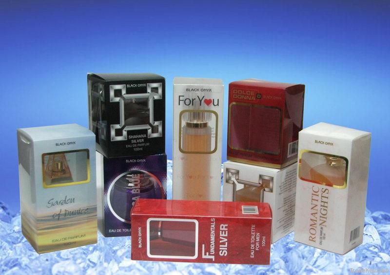 high quality pvc perfume& cosmetics packing box with competitive price