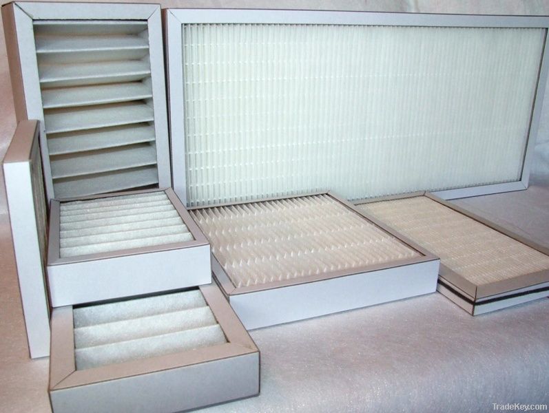Panel air filters