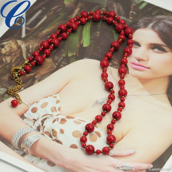 Best selling red vintage pearl necklaces