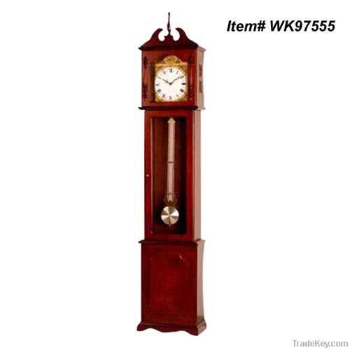 Wood grandfather clock