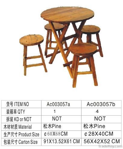 wooden table