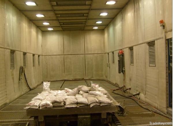 shot blasting room