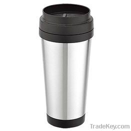 travel mug outer stainless steel inner plastic