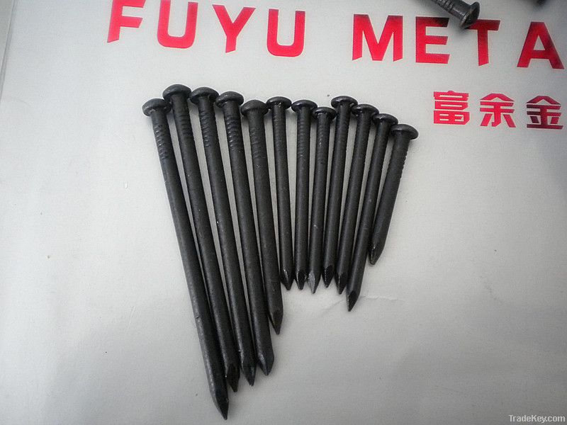 concrete steel nail with fluted shank (China factory)