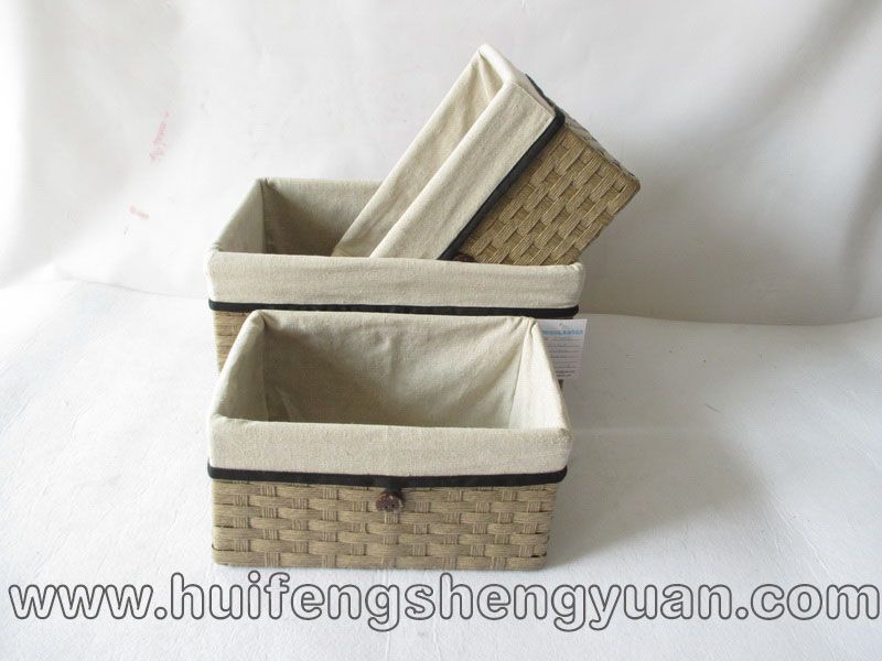 paper rope wicker storage basket