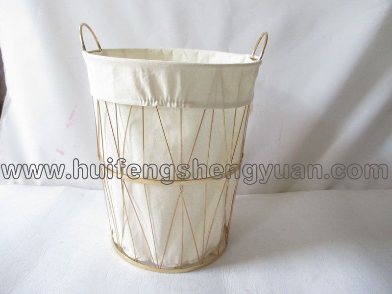 wire wicker storage basket