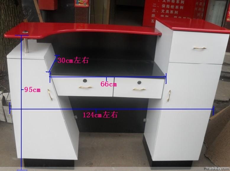 Wooden sales counter