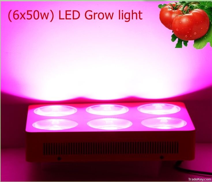 HOT 6X50w 300w integrated led grow lights with 6 bands, full spectrum.