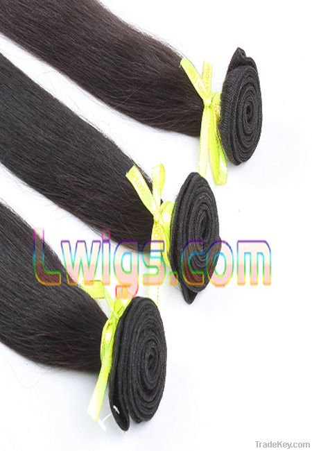 Mix length 3pcs/lot, brazilian virgin hair natural color, hot selling h