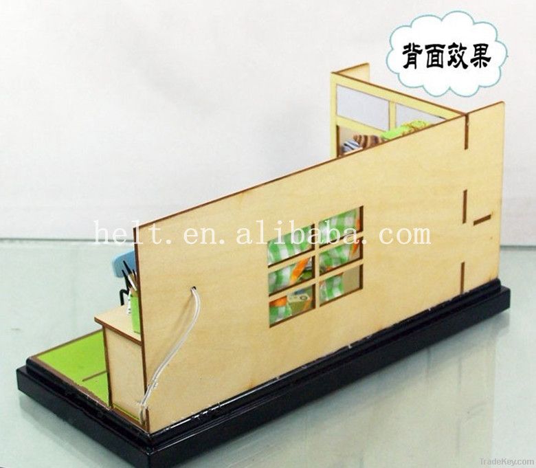 DIY handmade doll house, cute Doraemon Mini scene model childhood Dorem